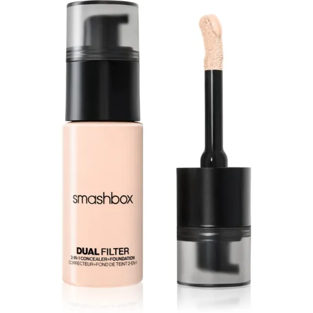 Smashbox DUAL-FILTER 2-in-1 Concealer + Foundation Jumestus- ja peitekreem varjund Fair 1 Cool 23.6 ml
