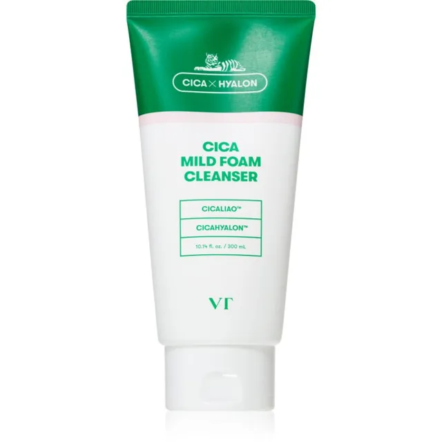VT Cosmetics Cica Mild Foam Cleanser Õrn puhastusvaht rahustavate efektidega 300 ml