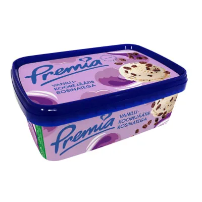 Koorejäätis rosinatega Premia 500g/1l