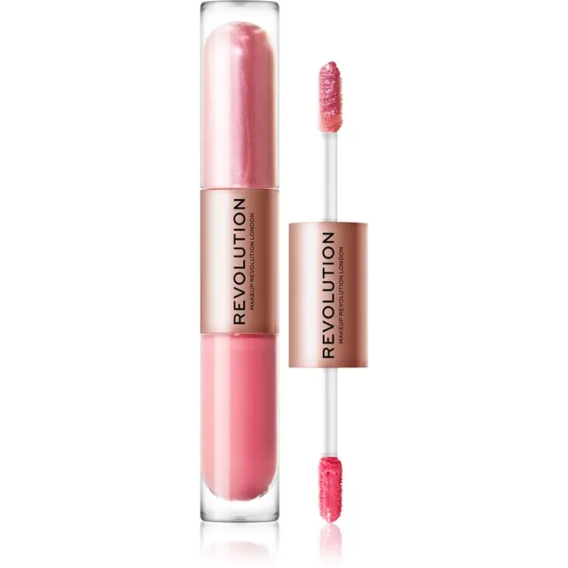 Revolution Double Up Vedel lauvärv kaks-ühes varjund Blissful Pink 2x2.2 ml