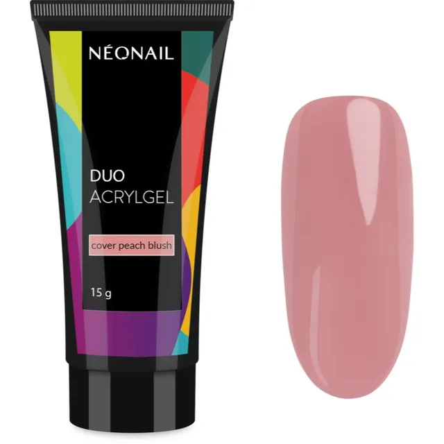 NEONAIL Duo Acrylgel Cover Peach Blush Geel geel- ja akrüülküünte jaoks 15 g