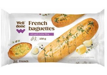 Külm.baguette küüsl.võiga WELL DONE,350g