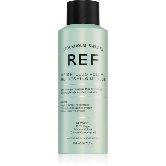 REF Weightless Volume Refreshing Mousse Kuiv vahušampoon volüümi andva efektiga 200 ml