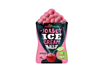 Kirsi sorbetipallid MINI MELTS, 72g