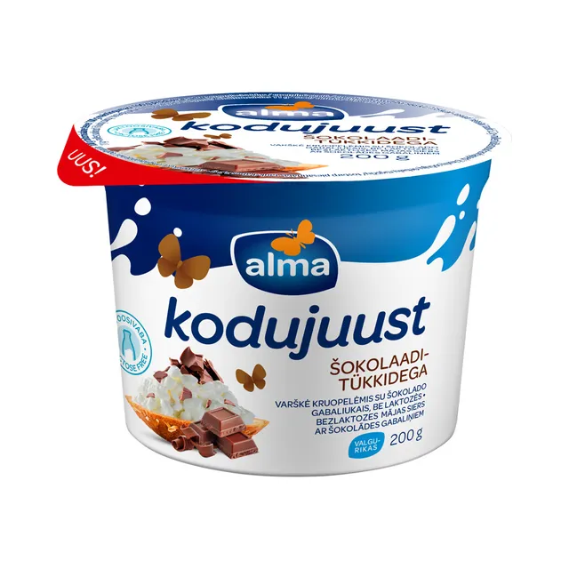 Alma Kodujuust Šokolaaditükkidega 200g