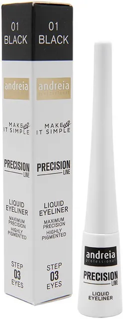 Andreia Makeup Precision Line Liquid Eyeliner (3,5mL) Black