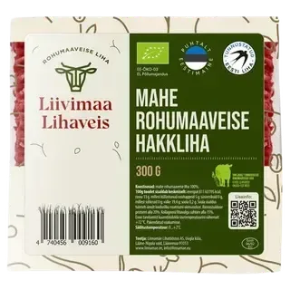 Mahe rohumaaveise hakkliha, LIIVIMAA LIHAVEIS, 300 g