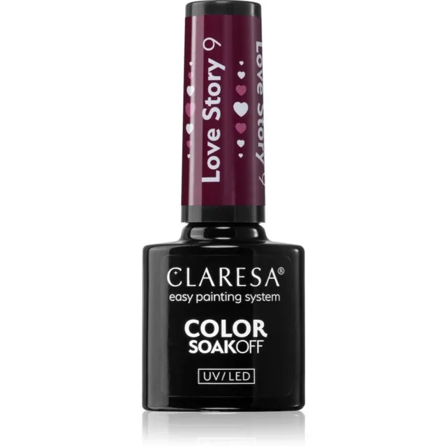 Claresa SoakOff UV/LED Color Love Story Geelküünelakk varjund 9 5 g