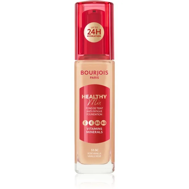 Bourjois Healthy Mix Sära andev niisutav meik 24 tundi varjund 51.5C Rose Vanilla 30 ml