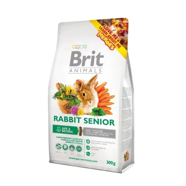 Brit Animals Senior küüliku täissööt, 1,5 g
