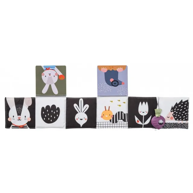 Taf Toys Pram Book Urban Garden kontrastne haridusraamat 1 tk