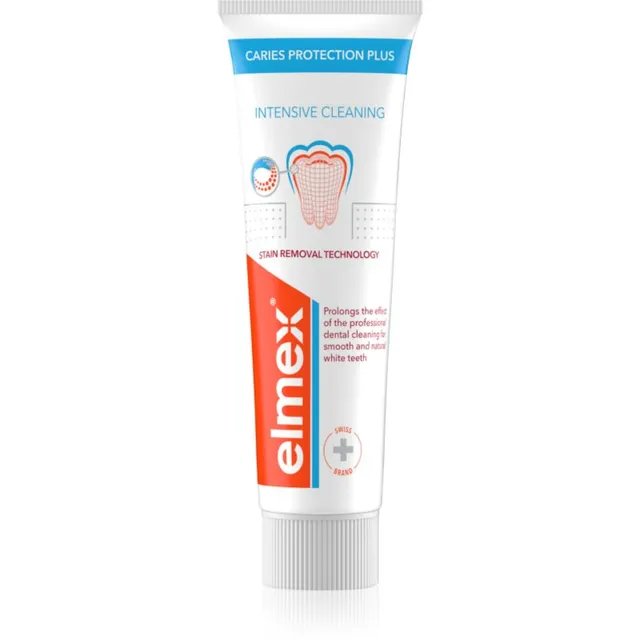 Elmex Caries Plus Intensive Cleaning Valgendav hambapasta hammaste täielikuks hoolduseks 50 ml