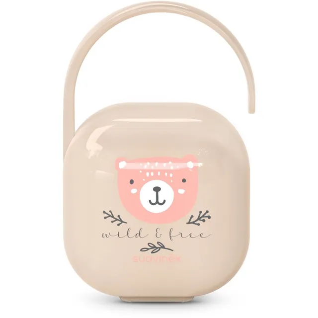 Suavinex Wild & Free Soother Holder lutikarp Pink 1 tk