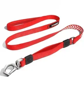 Jalutusrihm koerale, anti-shock, helkuritega, punane (Dogness Reflective)