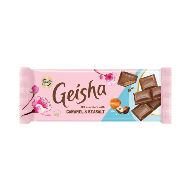 Piimašokolaad Caramel & Sea Salt, GEISHA, 100 g