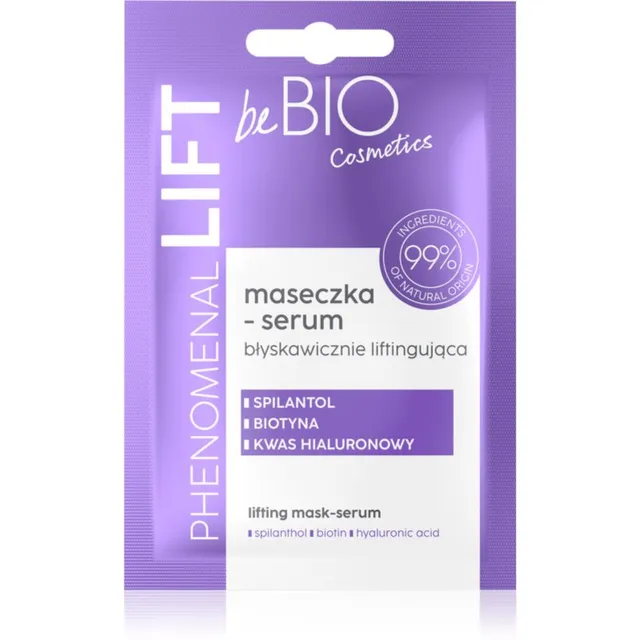 beBIO Phenomenal Lift Siluv ja tõstev seerum ja mask ühes 10 ml