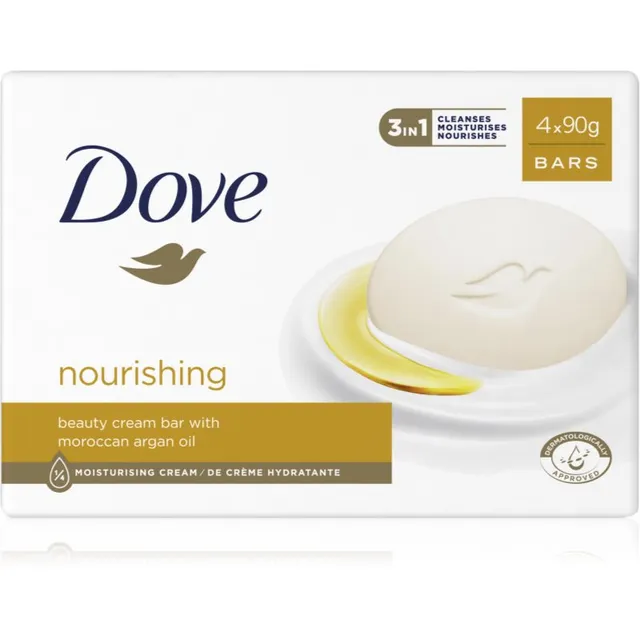 Dove Nourishing Argan Kreemjas pesutablett 4x90 g