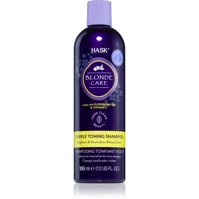 Hask Blonde Care Purple Toning Shampoo tooniv šampoon blondidele juustele 355 ml