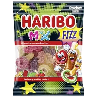 HARIBO Mix Fizz hapud kummikommid 100g