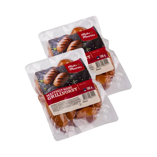 HULGI Maitselt mahedad grillvorstid 2 tk, MAKS&MOORITS, 2 x 900g