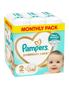 Pampers Premium Care teipmähkmed suurus 2 (4-8 kg) 246 tk