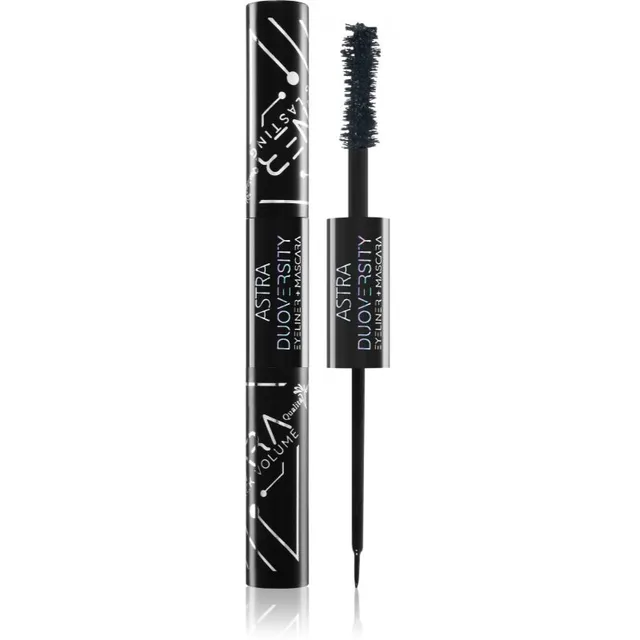 Astra Make-up Duoversity Ripsmetušš ja silmalainer kaks-ühes varjund 07 Black Mirror 2x3,5 ml