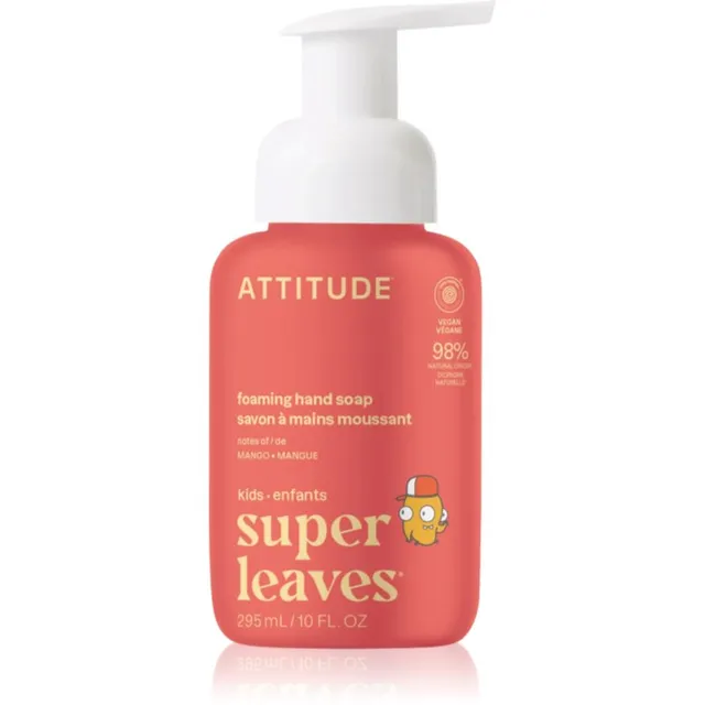 Attitude Super Leaves Kids Vahutav käteseep mangolõhnaga 295 ml