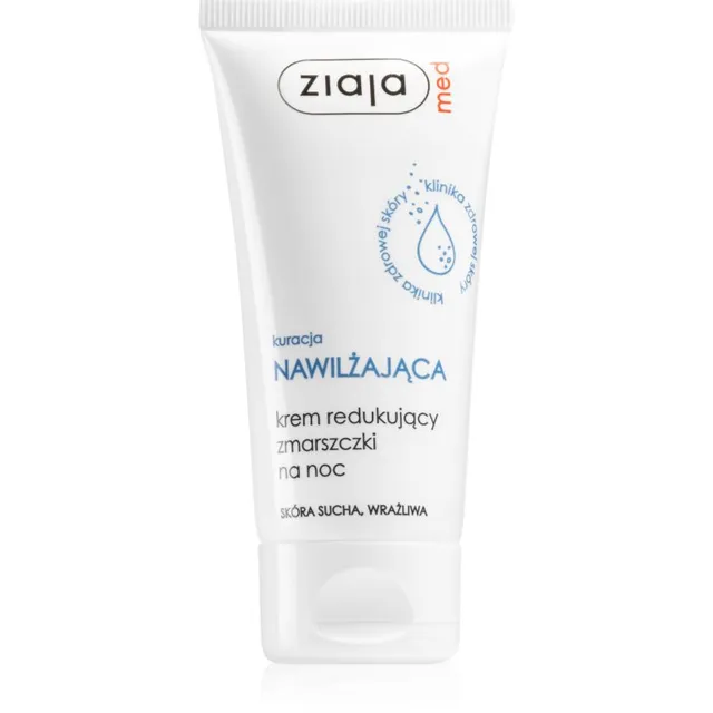 Ziaja Med Hydrating Care Kortsudevastane öökreem tundlikule ja kuivale nahale 50 ml