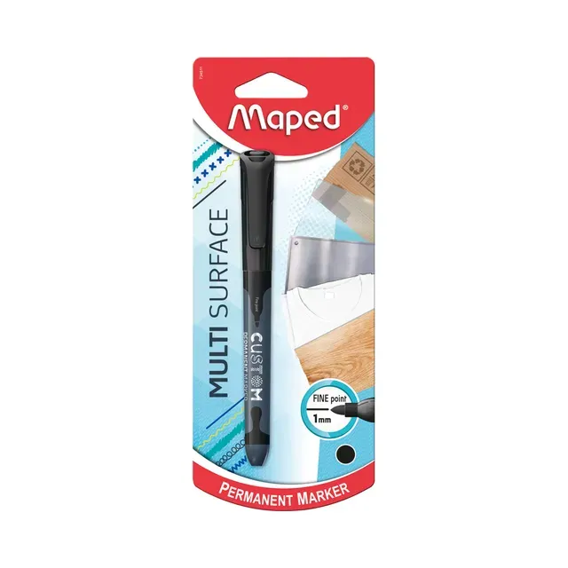 Marker Maped Permanent Custom Thin must blistril, MAPED, 1tk