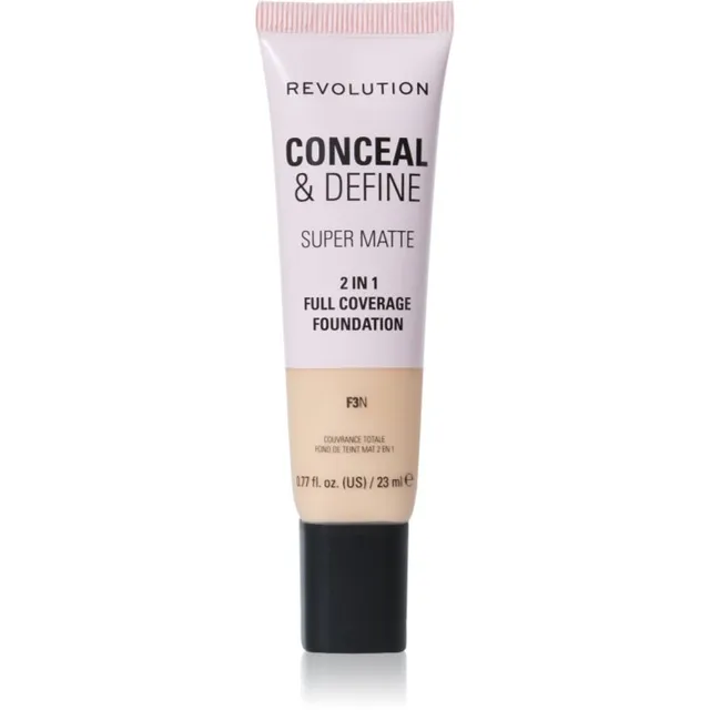 Revolution Conceal & Define Matistav jumestuskreem varjund F3N 23 ml