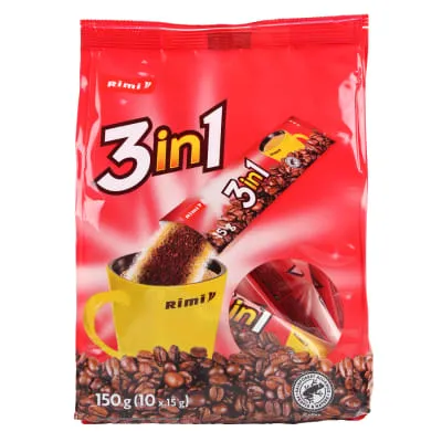 Kohvijook lahustuv 3in1 Rimi 150g