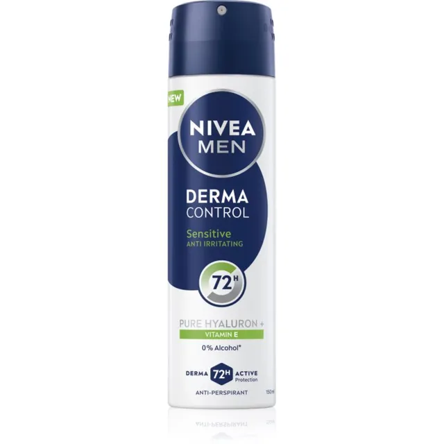 NIVEA MEN Derma Control Sensitive Pihustatav antiprespirant tundlikule nahale 150 ml