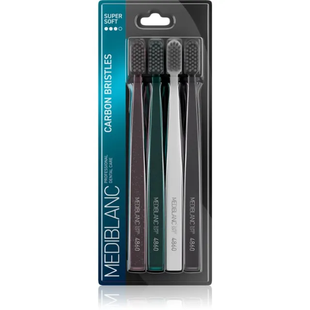 MEDIBLANC Toothbrush Super Soft Hambahari süsinikku sisaldavate harjastega