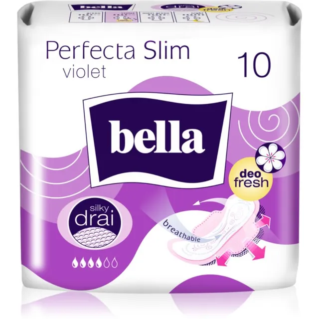 BELLA Perfecta Slim Violet Hügieenisidemed 10 tk