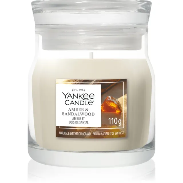 Yankee Candle Amber & Sandalwood lõhnaküünal Signature 110 g