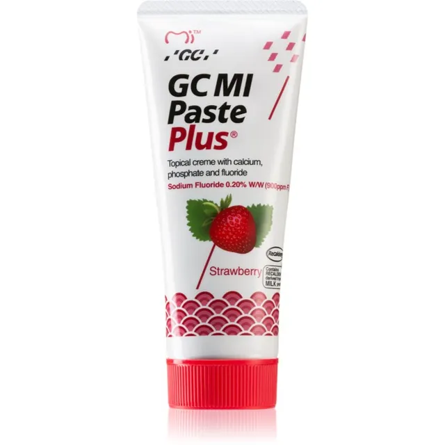 GC MI Paste Plus Remineraliseeriv kaitsekreem tundlikele hammastele fluoriidiga maitse Strawberry 35 ml