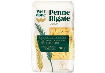 Makar.durum Penne Rigate WELL DONE 500g