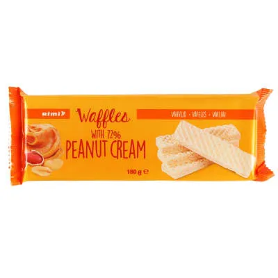 Vahvlid maapähklikreemiga Rimi 180g