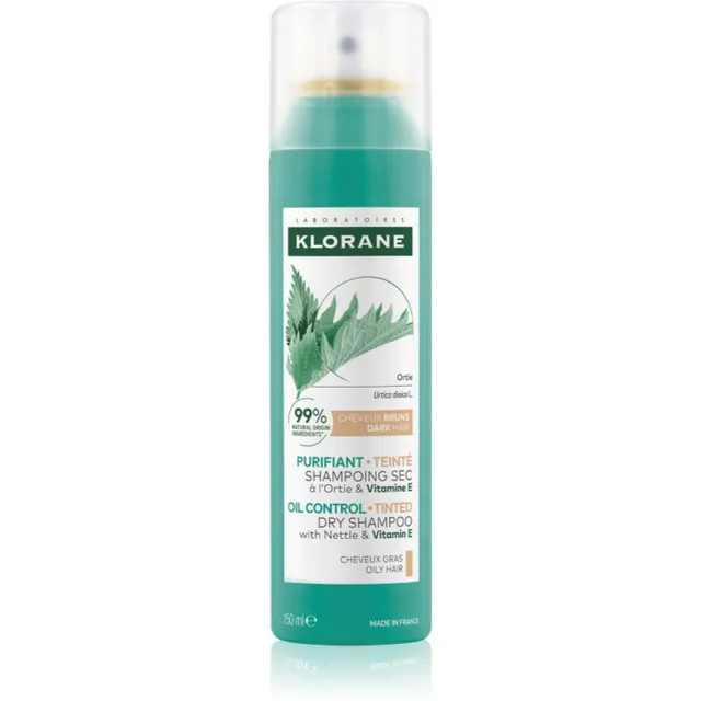 Klorane Nettle Kuivšampoon tumedatele rasustele juustele 150 ml