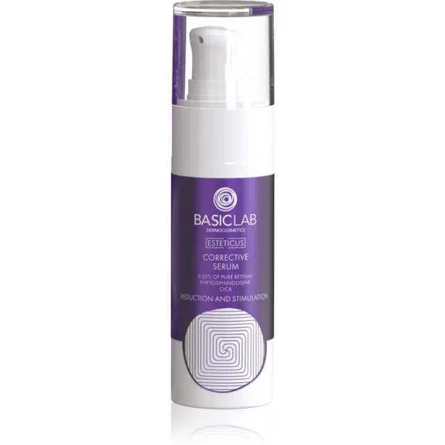 BasicLab Dermocosmetics Esteticus Korrigeeriv seerum pigmendilaikude vähendamiseks 0.05% Pure Retinal 30 ml