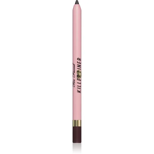 Too Faced Killer Liner 36 Hour Waterproof Gel Eyeliner Pencil Veekindel geel-silmalainer pikaajalise mõjuga varjund Espresso 1,2 g