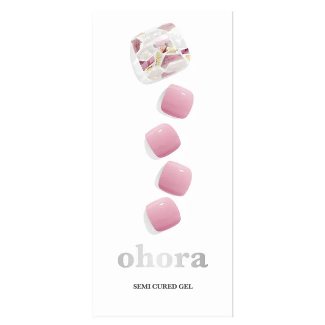 OHORA Semi Cured Gel Pedicure Strips P Be My Lady 30pcs