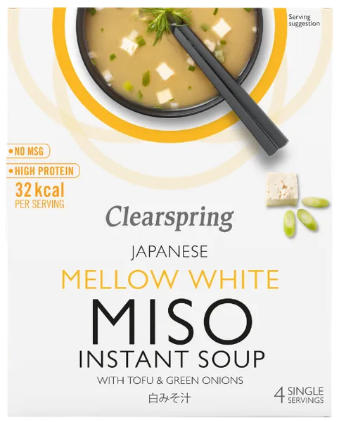 Kiire misosupp tofu ja rohelise sibulaga, ökoloogiline