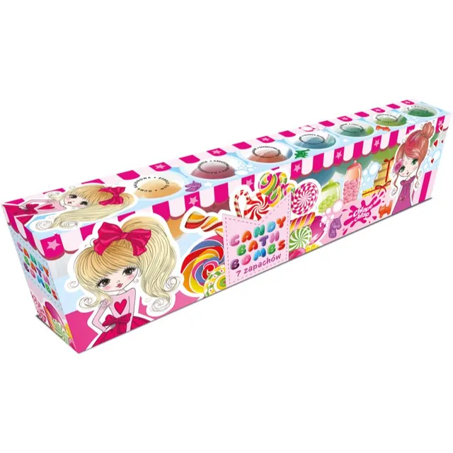 Chlapu Chlap Candy Shop Kihisevad vannipommid lastele 7x50 g
