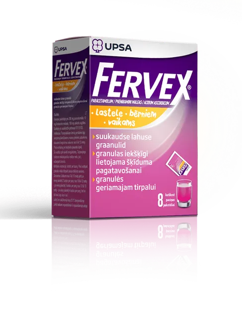 FERVEX SUUKAUDNE LAHUSE GRAANULID 280MG+10MG+100MG N8
