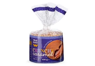 Vahvlid karamellikreemiga WELL DONE 400g