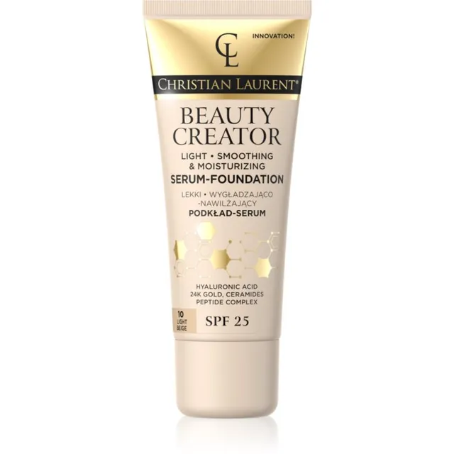 Christian Laurent Beauty Creator Kerge tooniv niisutaja SPF 25 varjund 10 Light Beige 30 ml