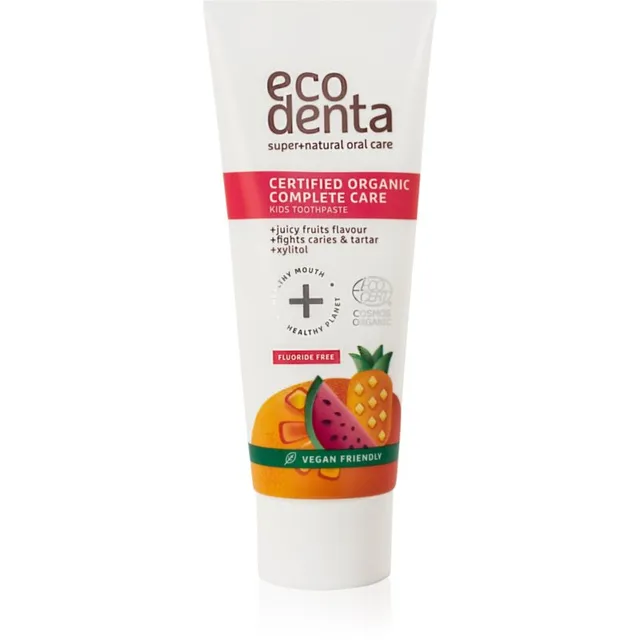 Ecodenta Organic Kids Certified Organic Juicy Fruit Laste hambapasta 75 ml