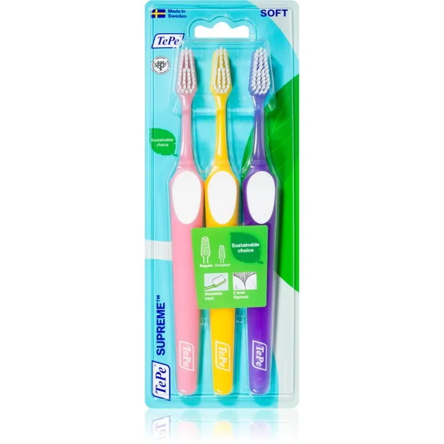 TePe Supreme 3-pack hambaharjad 3 tk