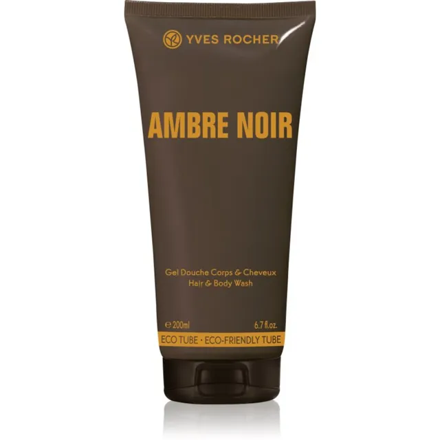Yves Rocher Ambre Noir Dušigeel kehale ja juustele meestele 200 ml